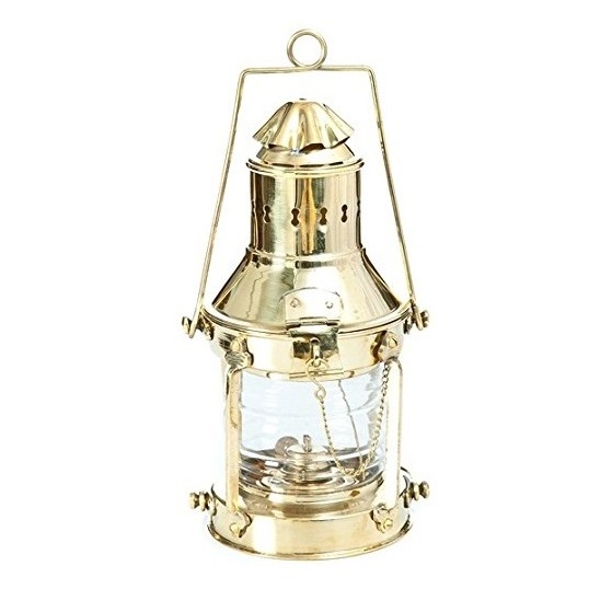 High Quality Antique Nautical Gift Ship Lamp Home House Decorative Festive Lamp Lantern Brass Metal Miner Lantern