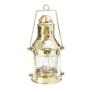 High Quality Antique Nautical Gift Ship Lamp Home House Decorative Festive Lamp Lantern Brass Metal Miner Lantern