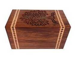 Custom Design Wooden Urn with Polished Finishing Natural Theme for Cremations and Indoor Decor Best Funeral Urns for Pets