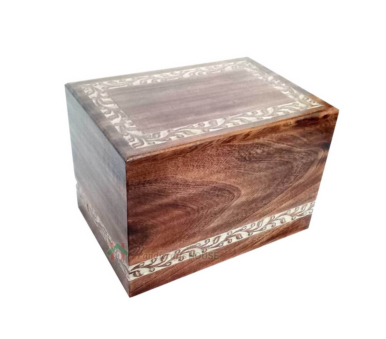 Custom Design Wooden Urn with Polished Finishing Natural Theme for Cremations and Indoor Decor Best Funeral Urns for Pets