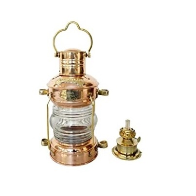 High Quality Antique Nautical Gift Ship Lamp Home House Decorative Festive Lamp Lantern Brass Metal Miner Lantern