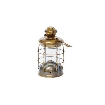 Unique Style Dolled London Brass Hanging Kerosene Oil Lantern Lamp with Red Glass Beautiful Home Decor Item