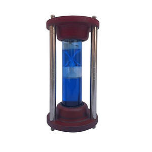 Wooden Handicraft Brown / Natural 8 " Sand Timer Hourglass for Table Decor and Gifting with wooden base