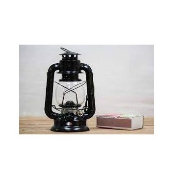 antique Lantern Glass Lamp Hanging Traditional Home Decoration Outdoor Camping Light Burning Hanging Lantern Black