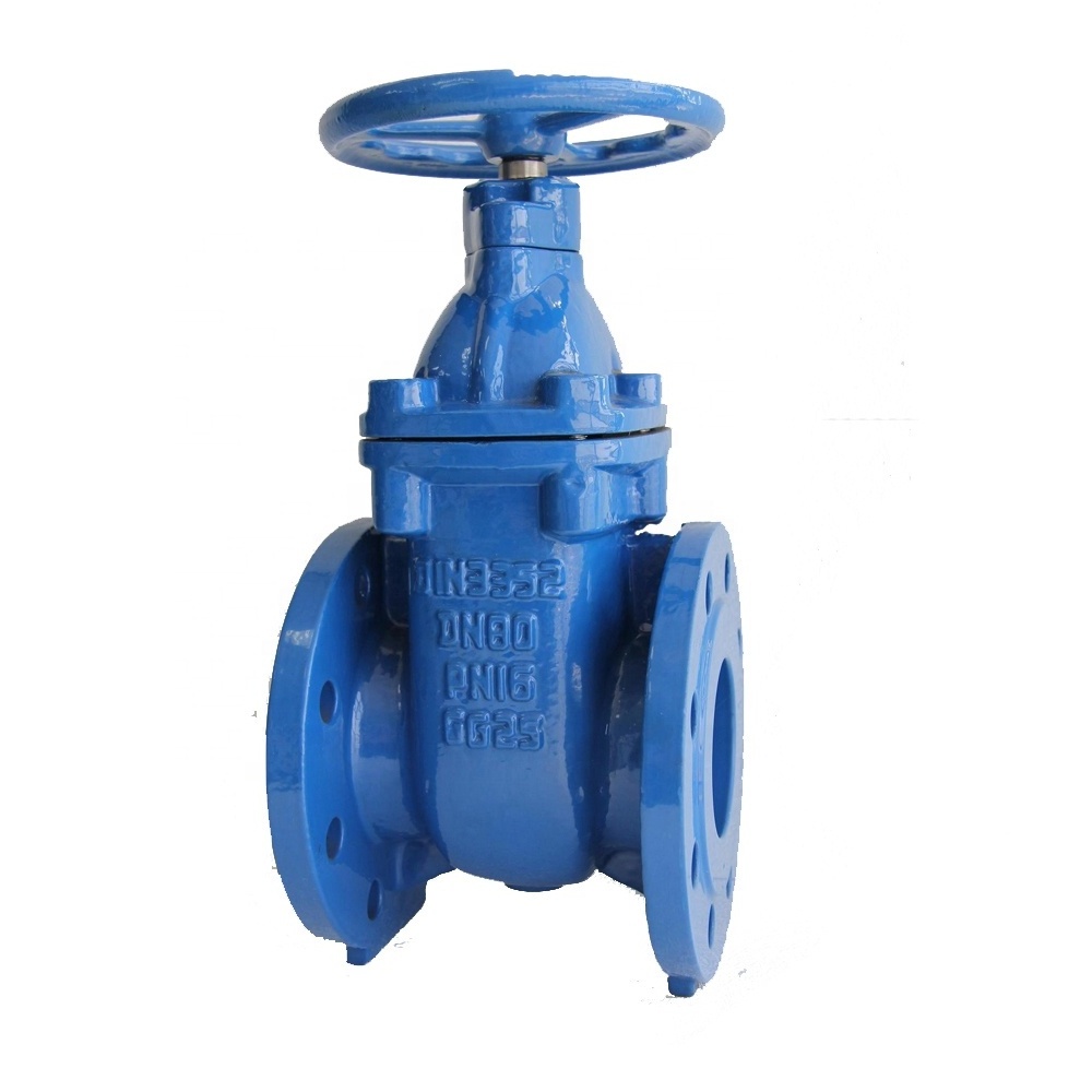 DIN 3352 F4 Ductile Iron Rising Stem RS Hard Metal Sealed Gate Valve Pn16 Pressure