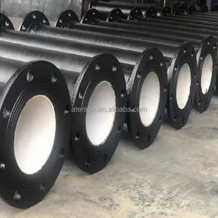 DN80 to DN2600 ISO 2531 En 545 Ductile Iron Pipe Fitting Cast Double Flanged Cement Lined Pipe with Butimen Painting