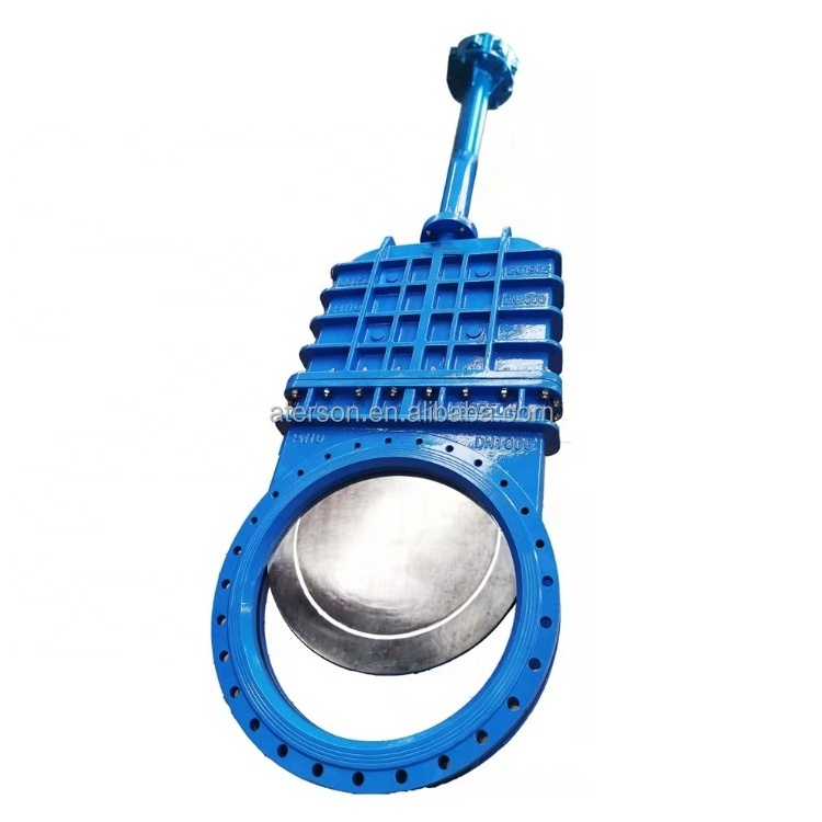 OEM Manufacturing Big Size Electric Actuator Motorized Control Carbon Steel Steel Knife Gate Valve