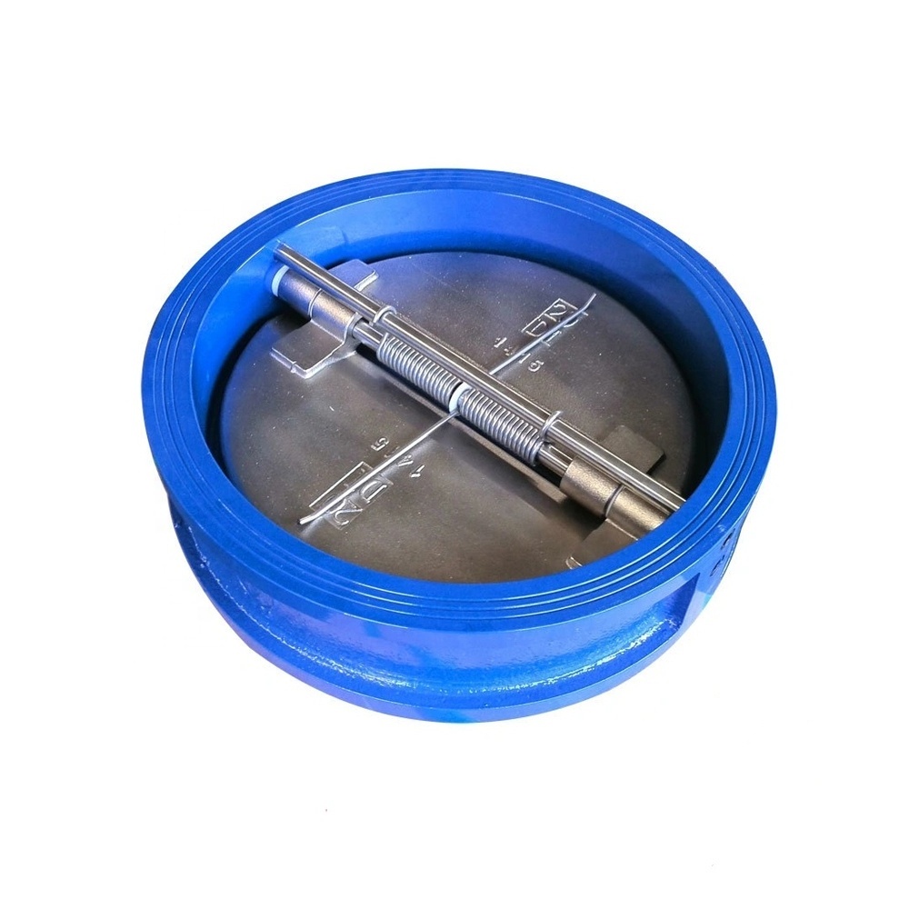 Manufacturer Cast Ductile Iron Flanged end Rubber Lift Silent Swing Ball Wafer Dual Plate Type Check Valve