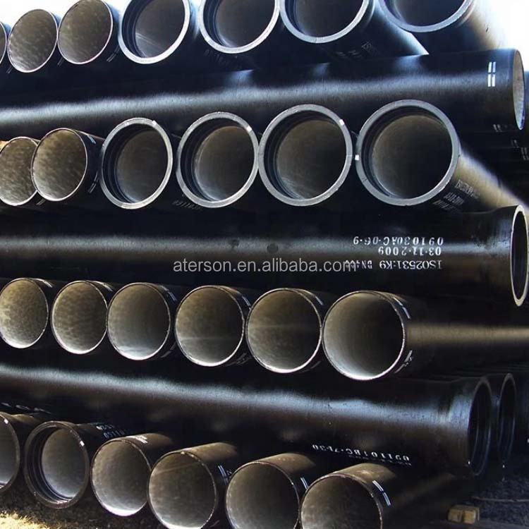 ISO2531 En545 En598 Class K7 K8 K9 C25 C30 C40 Epoxy Coated Ductile Cast Iron Water Supply Pipe