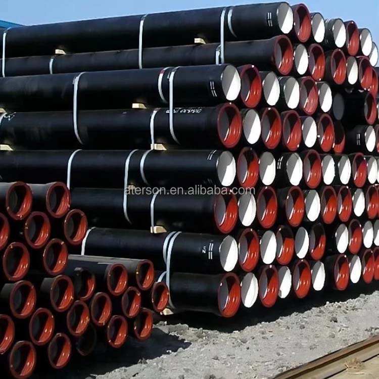 ISO2531 En545 En598 Class K7 K8 K9 C25 C30 C40 Epoxy Coated Ductile Cast Iron Water Supply Pipe