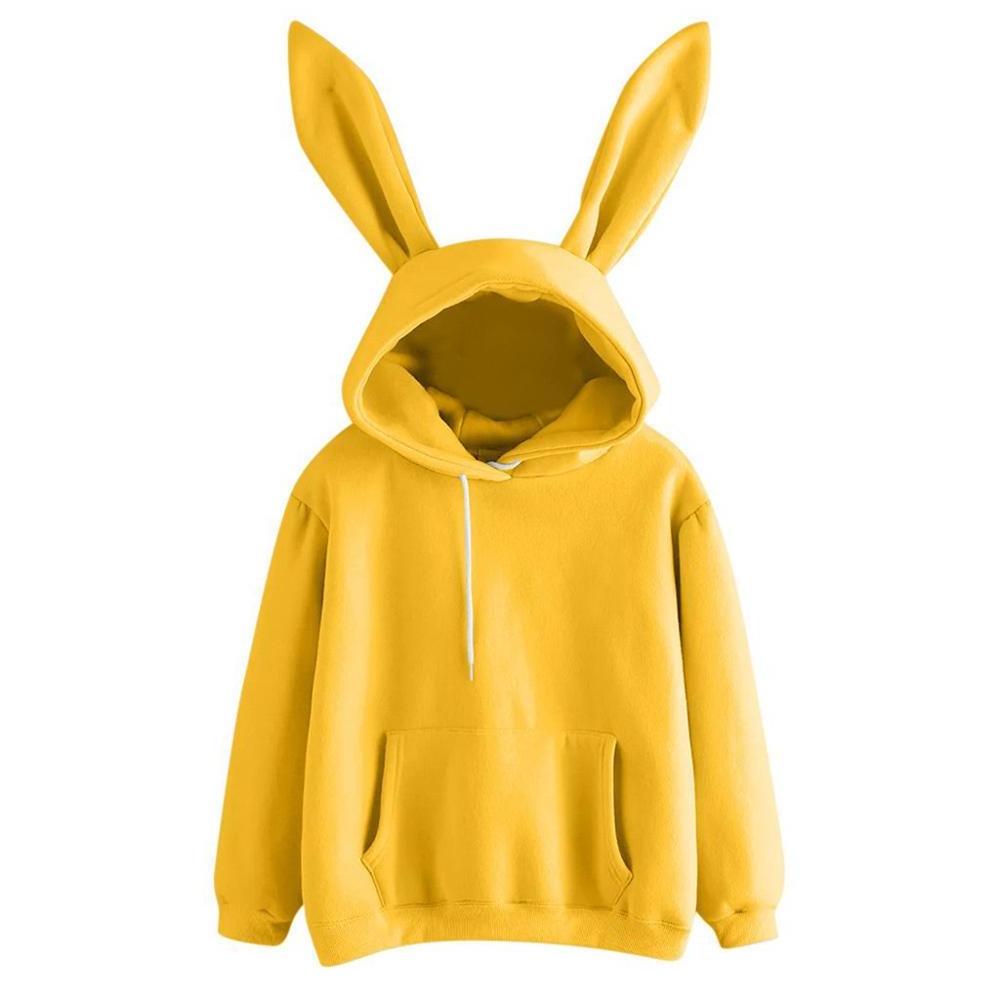 High Quality Cute Women Hoodie With Animal Bunny Ears Custom Cat Ear Hoodie Streetwear