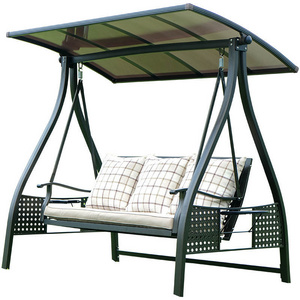 Wholesale Outdoor Aluminum Furniture Hanging Patio Swings Chair Bed Garden Swing Metal Patio Swing Chair