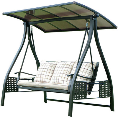 Wholesale Outdoor Aluminum Furniture Hanging Patio Swings Chair Bed Garden Swing Metal Patio Swing Chair