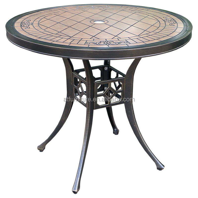 Best Choice Luxury Traditional Outdoor Furniture 33'' Round Tile Table Outdoor Furniture Coffee table