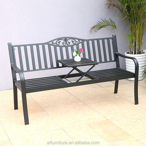 Leisure Outdoor Patio Set Cast Aluminum Furniture Garden Park Chair Bench With Coffee Table