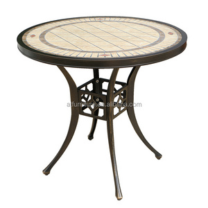 Best Choice Luxury Traditional Outdoor Furniture 33'' Round Tile Table Outdoor Furniture Coffee table