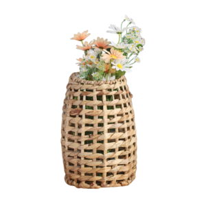 Charming Indoor Hanging Basket made of Woven Water Hyacinth - Perfect for Home, Garden