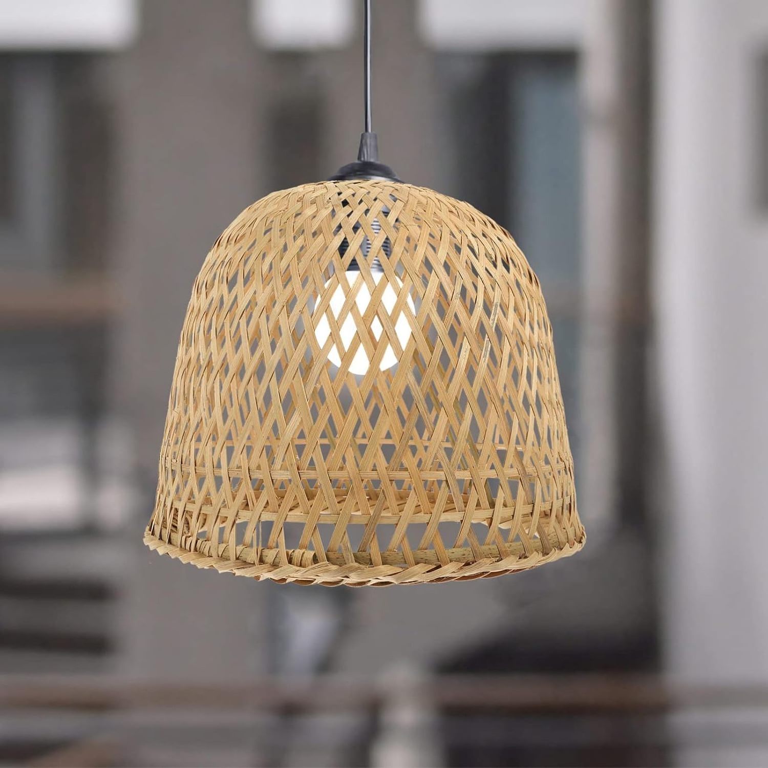 Impressive Pendant Lamp Shade Light Shade Wicker Lamp Shade Bamboo Woven Chandelier Lampshade Rattan Pendant Light Cover