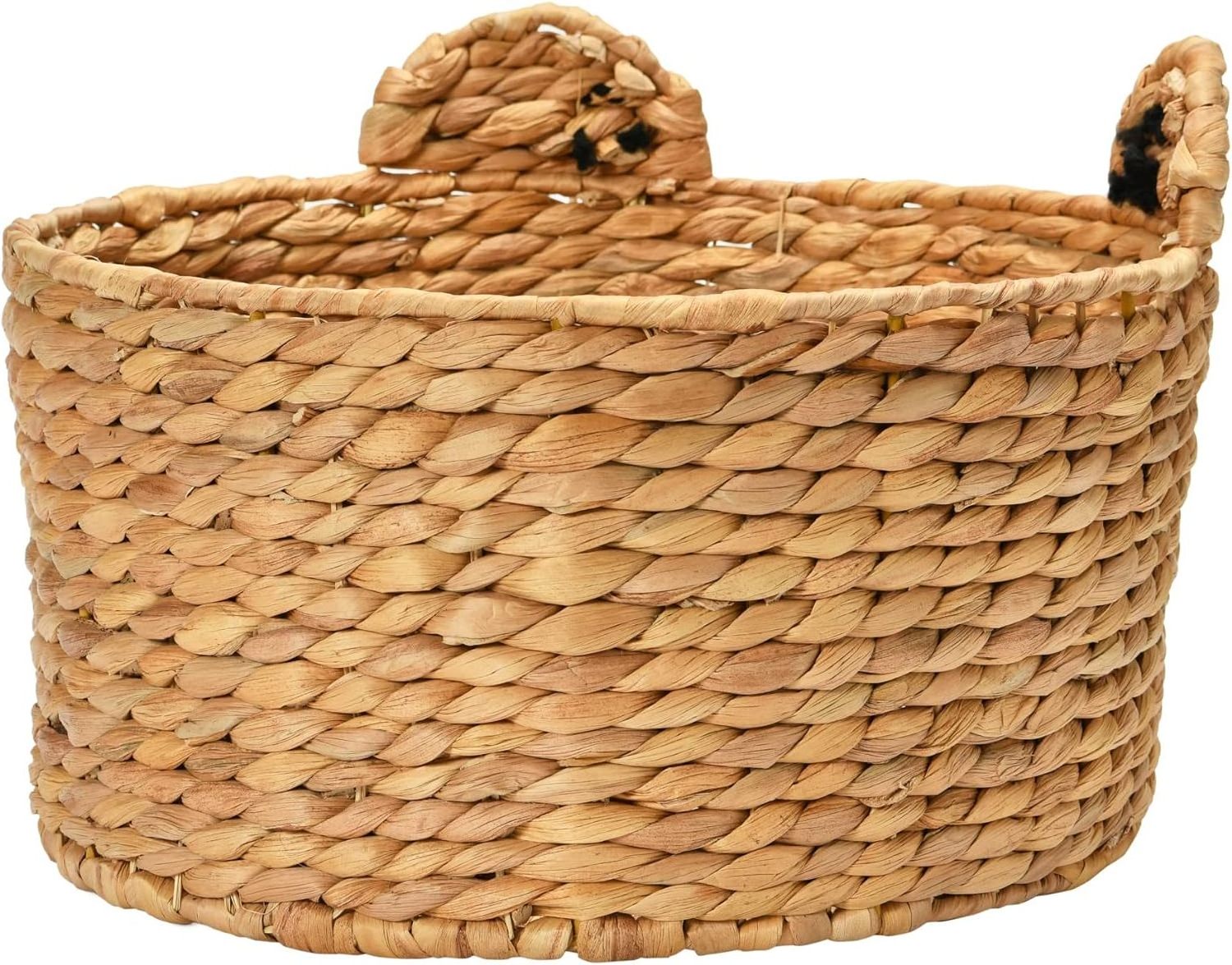 Best quality Hand-Woven Water Hyacinth Frog Basket Dry Water Hyacinth Storage Wicker Baskets for Organizing