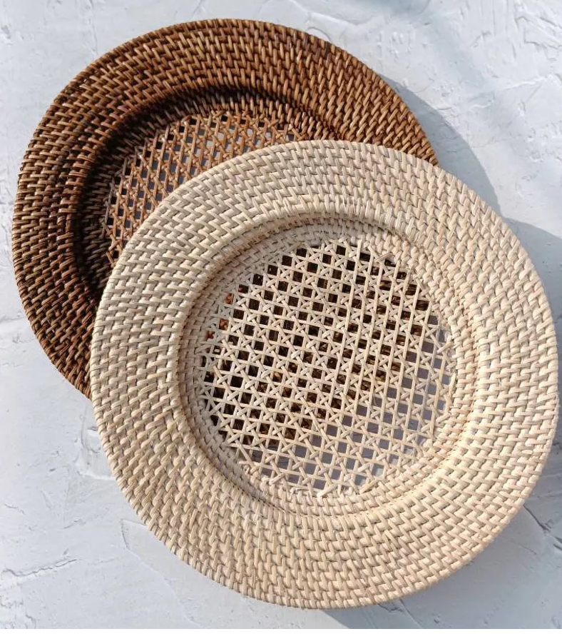 Obtain Rattan Chargers at Wholesale Prices Woven Charger Placemats for Elegant Dinner Table Settings