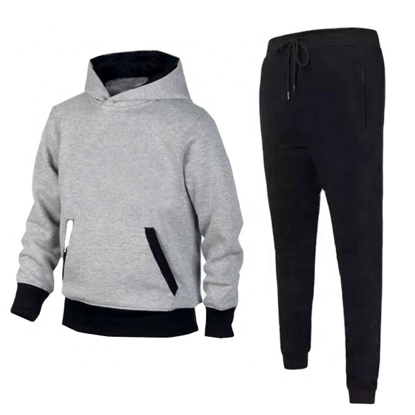 wholesale soft plain white with black stripes cotton track suit for men high quality tracksuits joggers for men