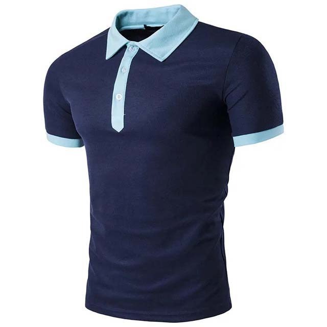 New Fashion Style High Street Casual Wear Stand Collar Men Clothing Polo Shirts Custom Cotton Bamboo Fiber Summer Men Shirts