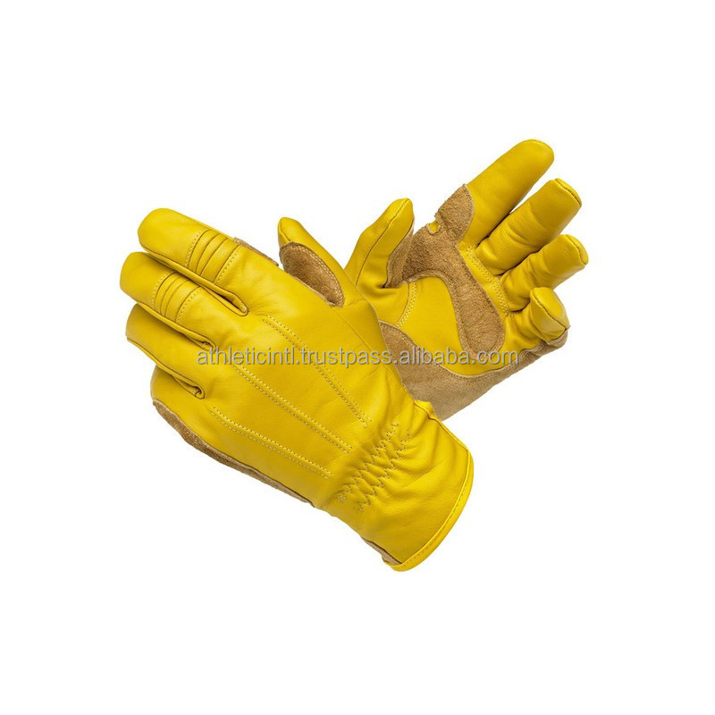 Goatskin leather customized heat resistant safety and Gardening Winter Work Driving Gloves