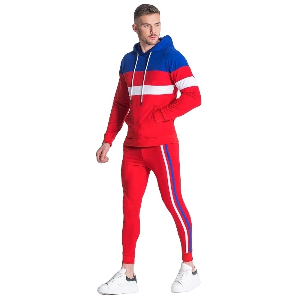 Winter 2021 Cotton Terry Men blank plain Tracksuits / Men custom polar fleece good quality winter spring jogging suits