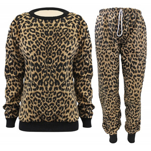 Fashion Leopard Long Sleeve Print ladies Tracksuit tracksuits for women 2021