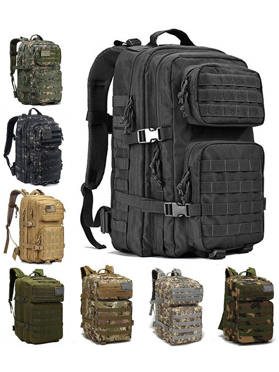 Outdoor 3P attack tactical backpack large capacity camouflage field camping waterproof sports mountaineering shoulder bag