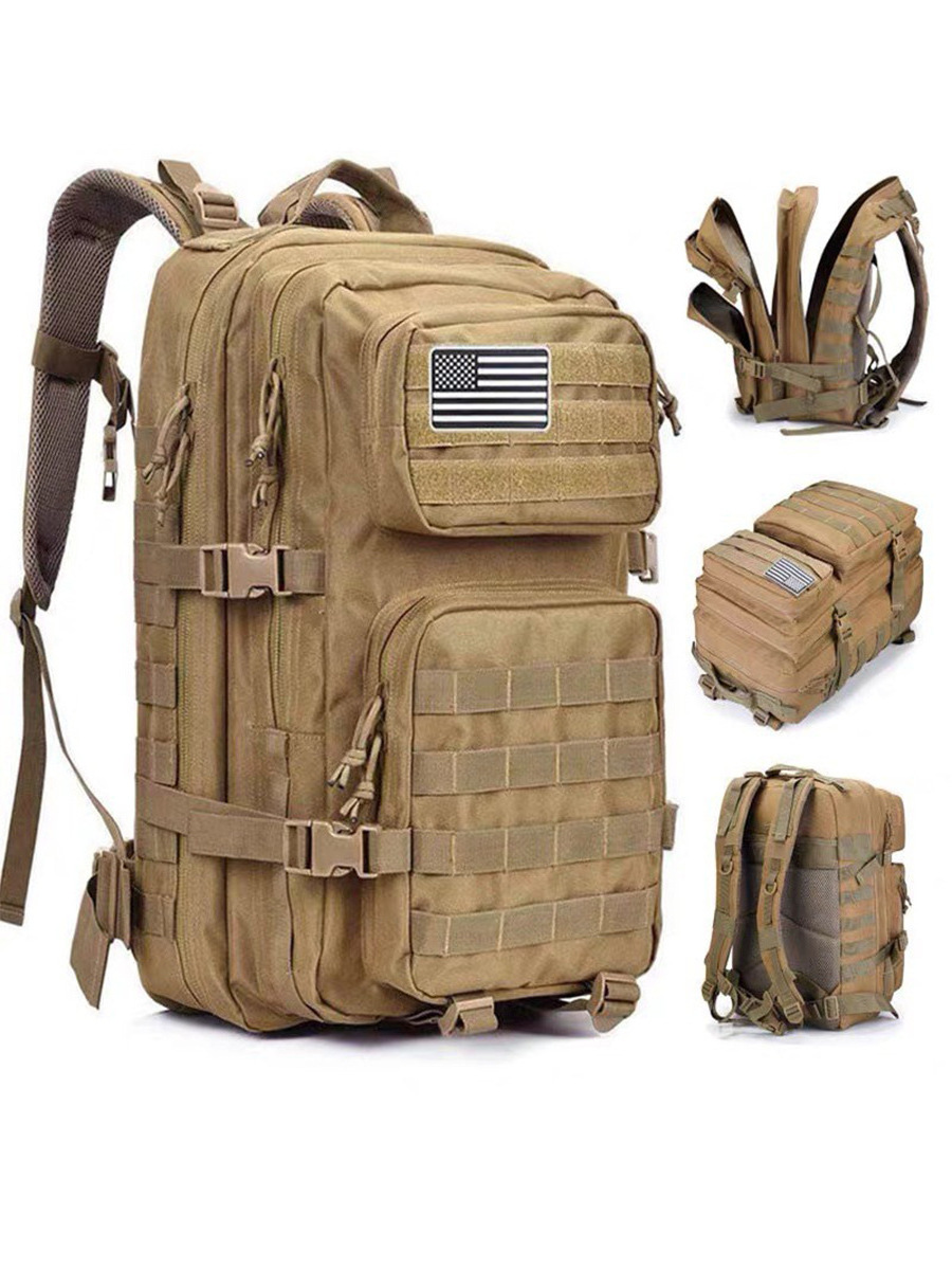 Outdoor 3P attack tactical backpack large capacity camouflage field camping waterproof sports mountaineering shoulder bag