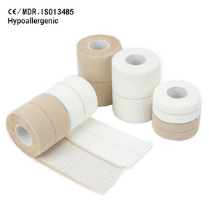 2024 Athmedic cotton white rugby horse Netball football 7.5cm elastic eab tape Sports Lifting Rugby Strapping Tape