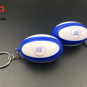 2023 Athmedic sports promotion gift PU rugby football soccer keychain