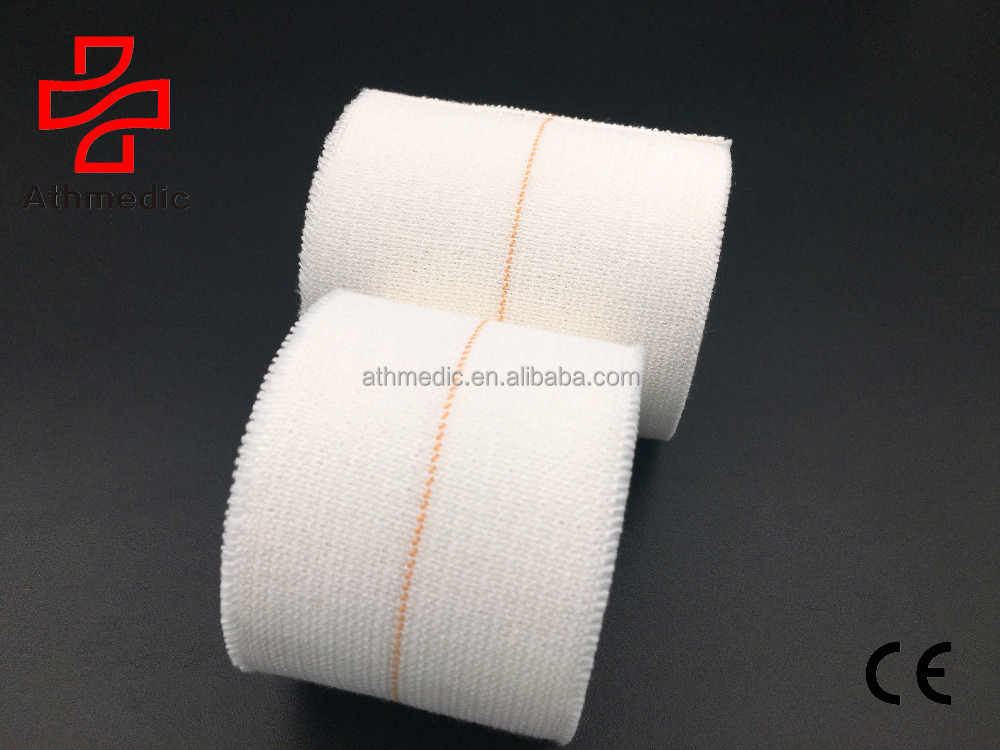 2024 Athmedic cotton white rugby horse Netball football 7.5cm elastic eab tape Sports Lifting Rugby Strapping Tape