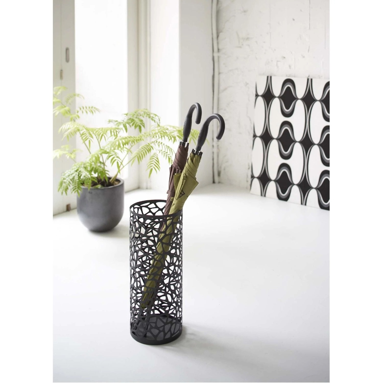 Cylindrical Round Bird's Nest Umbrella Stand in Various Colors