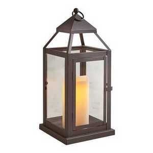 Landen Blackened Bronze Metal Lanterns for Wall Decor