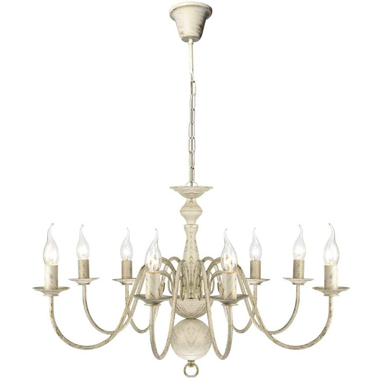 8 Lampholder Marie Classic Vintage Country Fixtures Metal Chandelier Pendant Lights for Dinning Room Bedroom