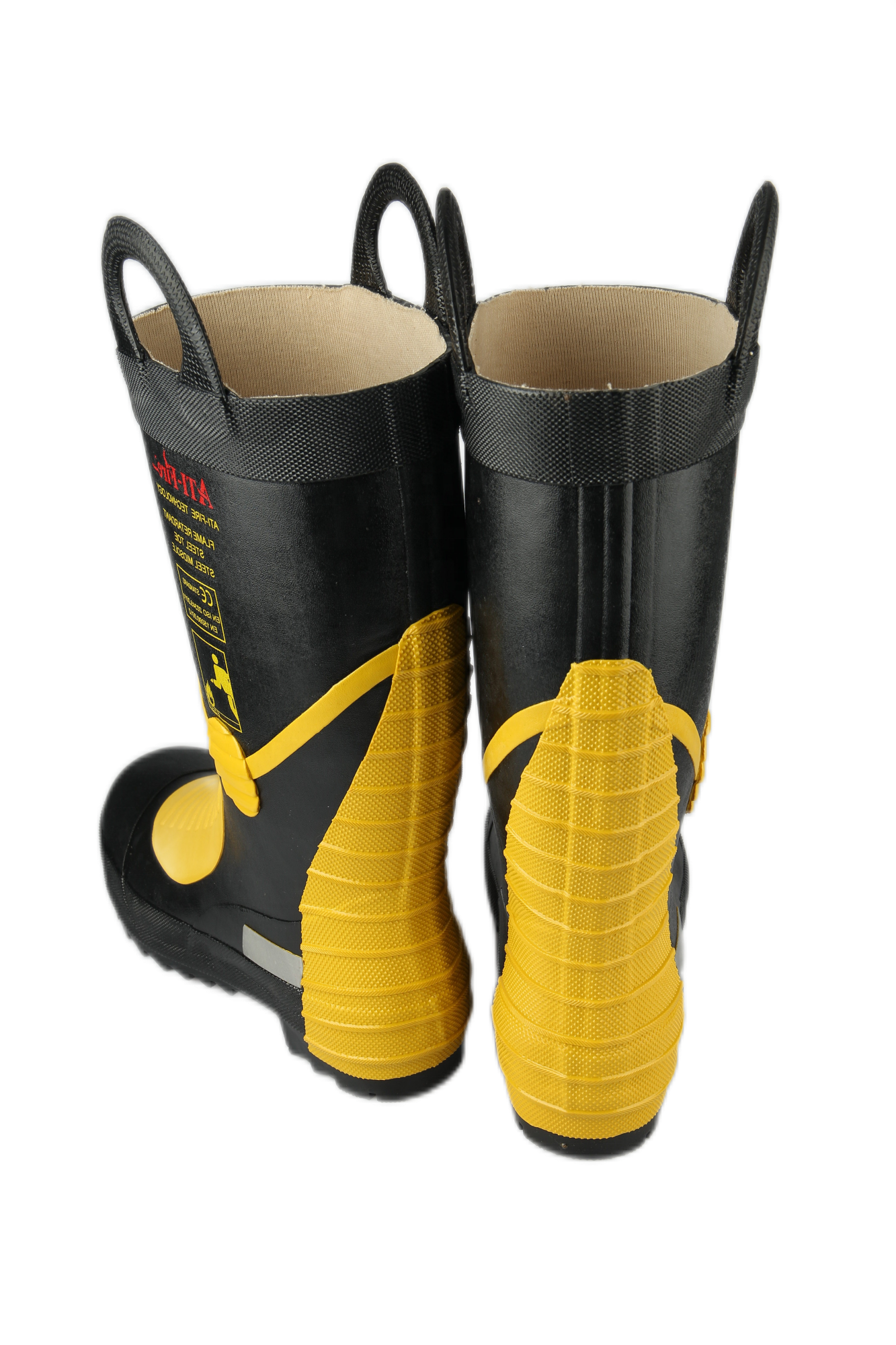 Fireproof shoes Fireman Steel Toe Rubber Boots for Fire Fighters