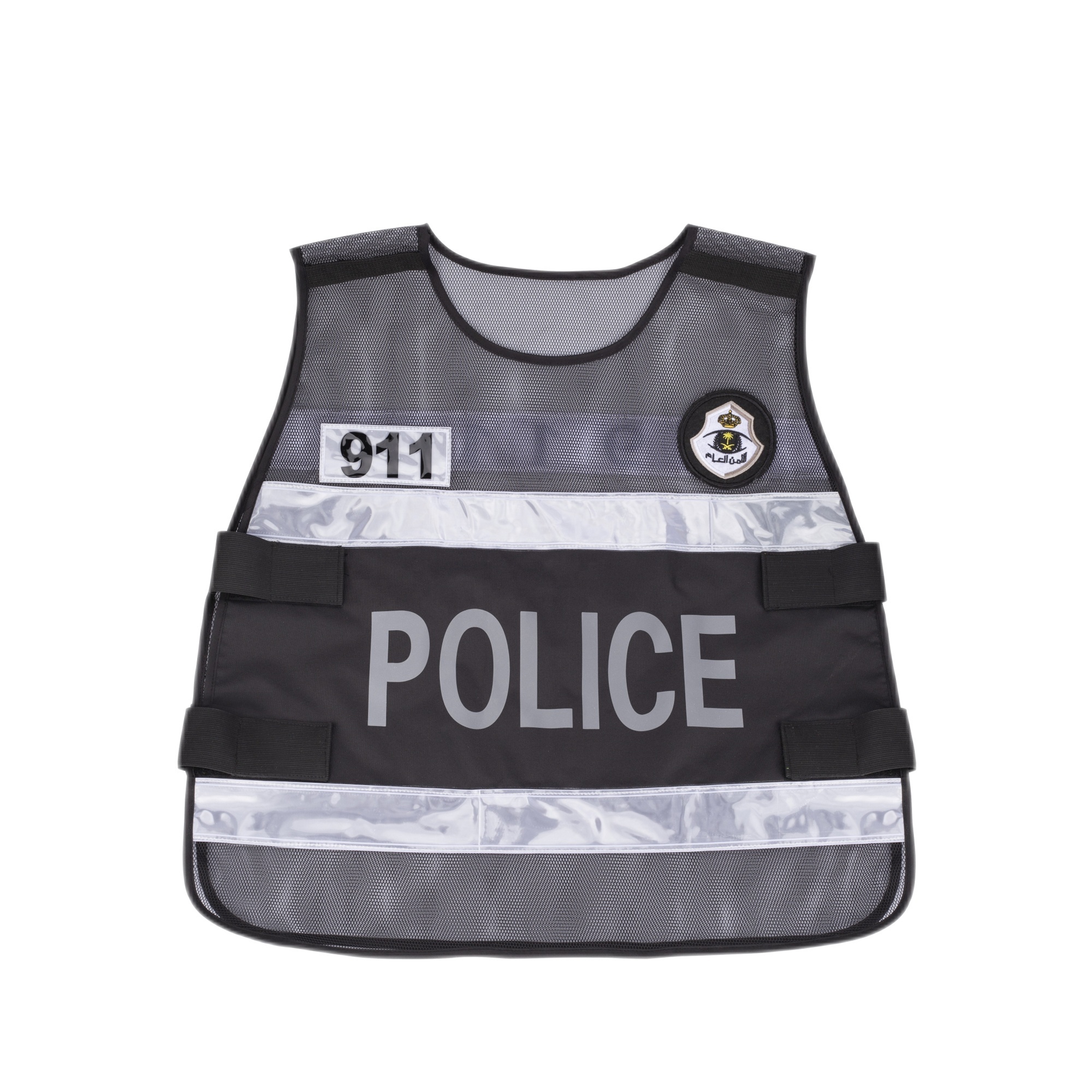 OEM Safety Reflective Vest Custom Logo Vests with GA446-2003 Men Security Black Safety Vest