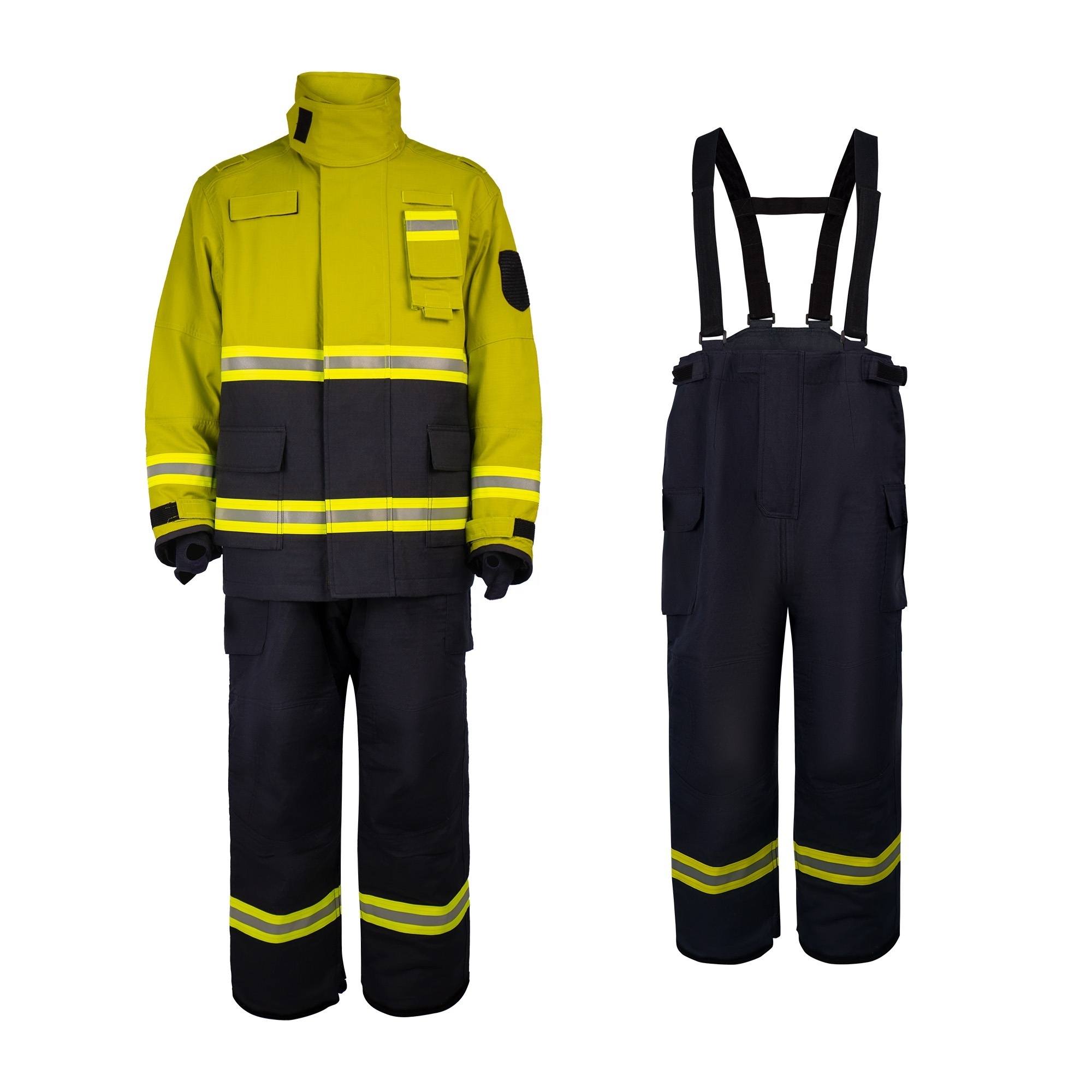 Firefighter uniform Including Fireman Jacket fire pants firefighting helmet fire gloves fire boots fireman fireproof suit