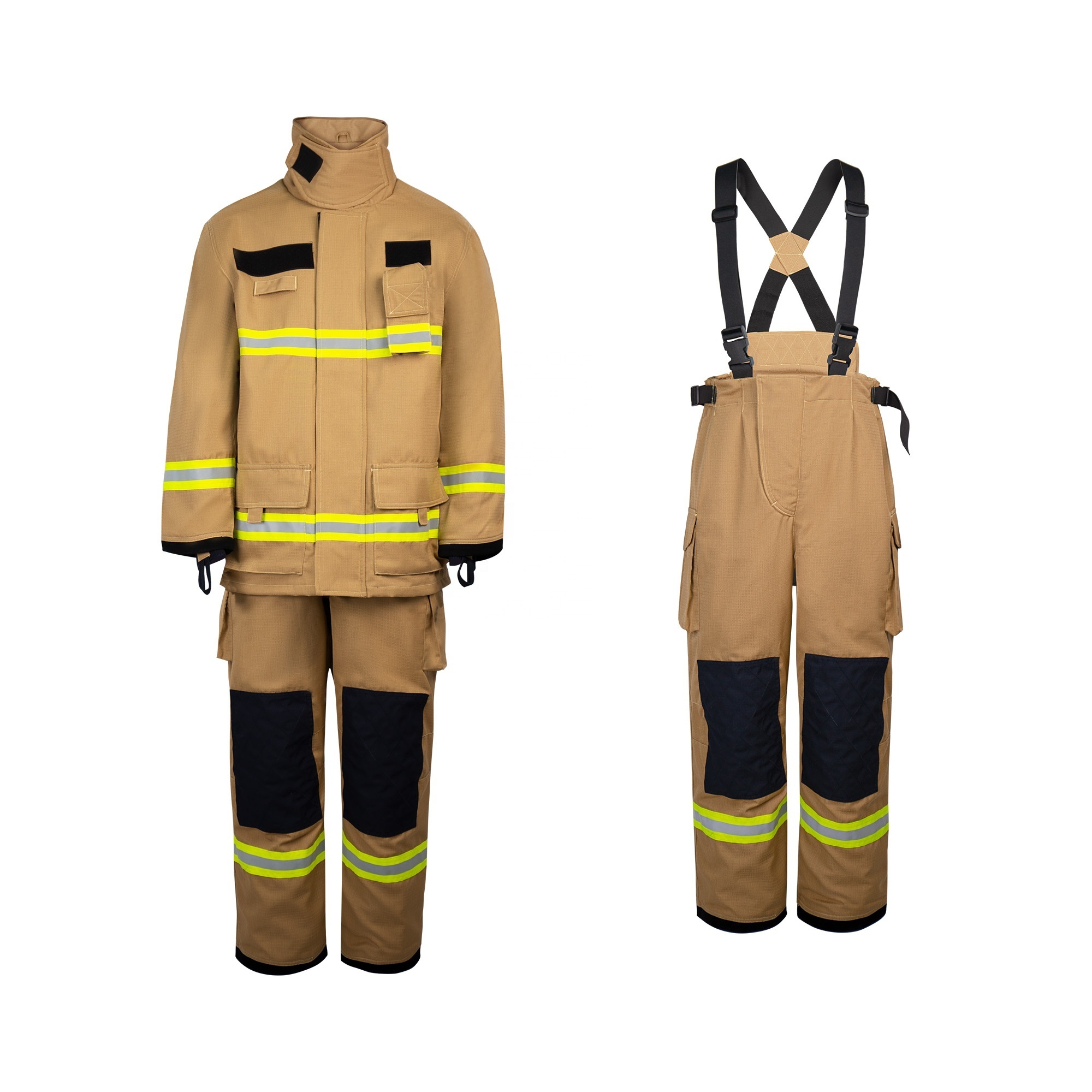 Firefighter uniform Including Fireman Jacket fire pants firefighting helmet fire gloves fire boots fireman fireproof suit