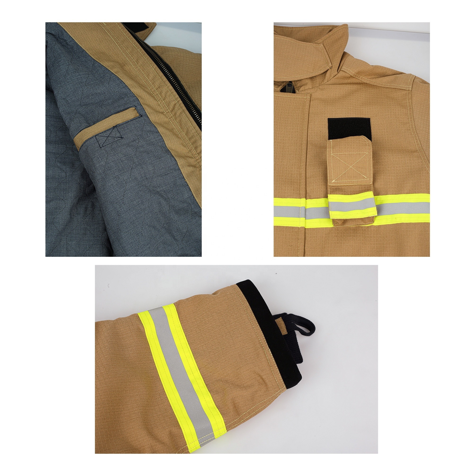 Firefighter uniform Including Fireman Jacket fire pants firefighting helmet fire gloves fire boots fireman fireproof suit