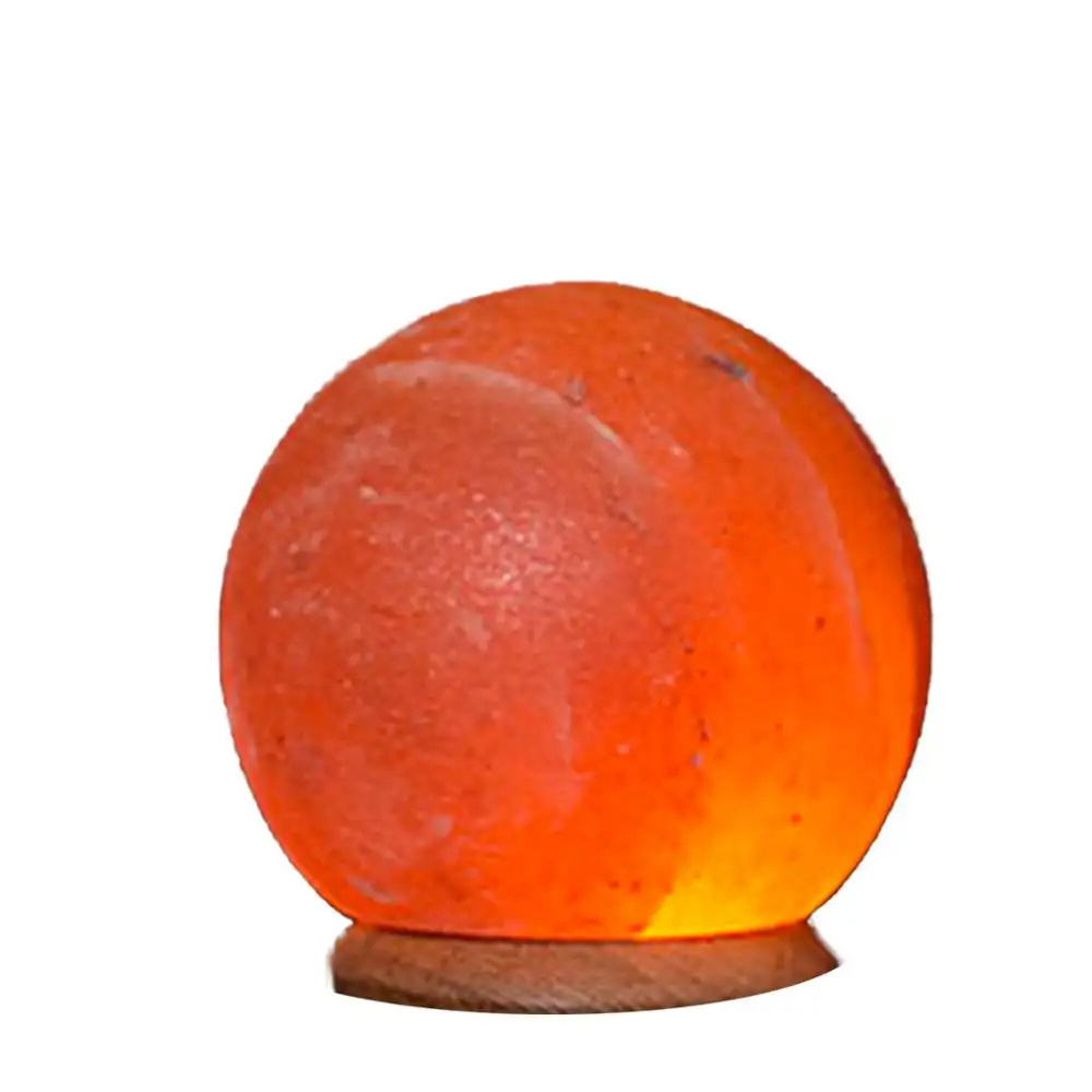 Wholesale Ball Shaped Salt Lamp Bulk Quantity Himalayan Rock Salt Lamps With Bulb For Night Light ball shape lamp custom logo