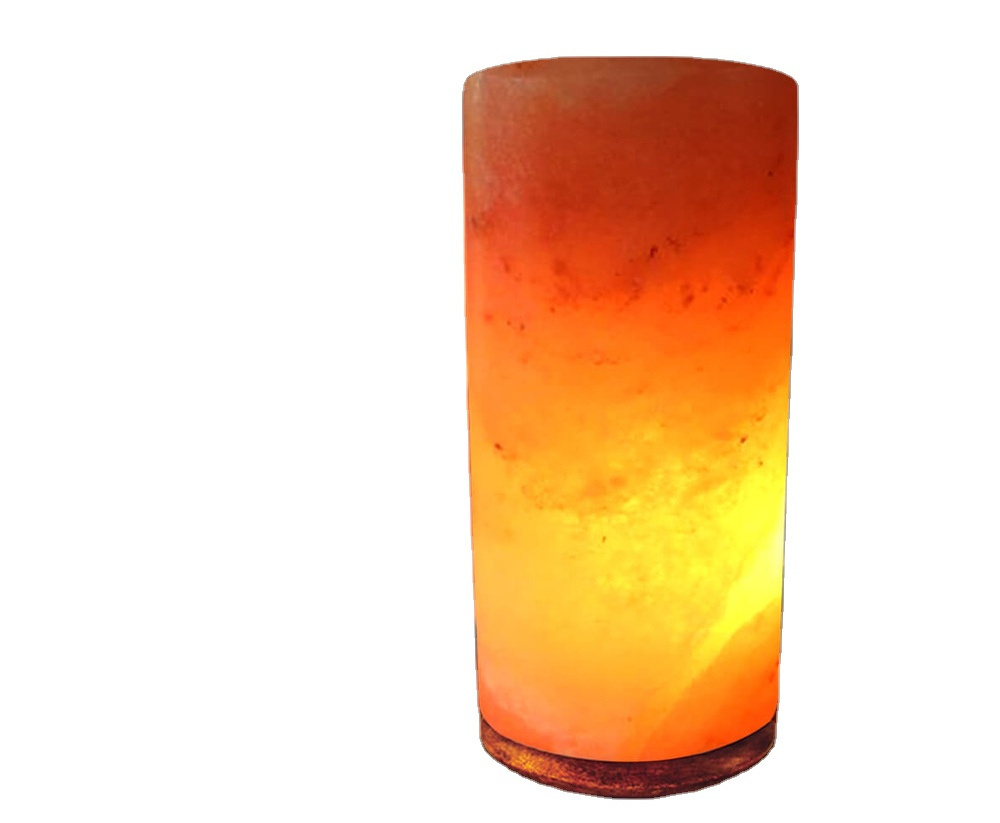 Himalayan Salt Cylinder Shape salt lamp with Electric Cord Lamp for Home and Office Decoration Available in Bulk Price 0EM