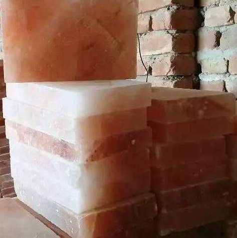 Pink Salt Rock Salt Block Wholesale Rate Himalayan Wall Panel Salt Bricks & Tiles For Sauna Room In Bulk Pakistan custom logo