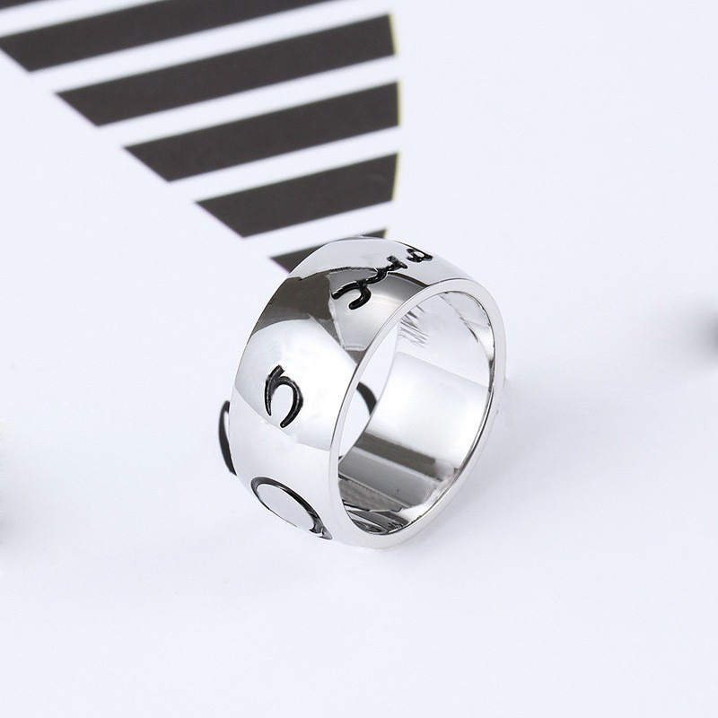 Personalized Hip Hop  Rings For Men Stainless Steel Ring Sets From Factory for cucci