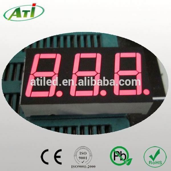 white 0.56 inch 7 segment LED display /3 digit number display European and America