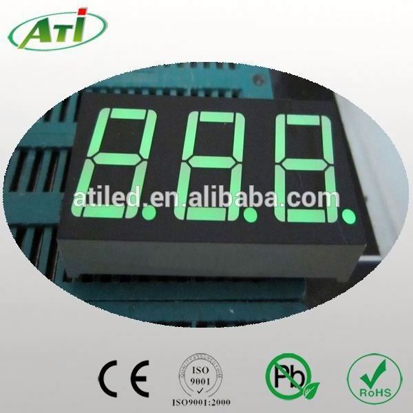 white 0.56 inch 7 segment LED display /3 digit number display European and America