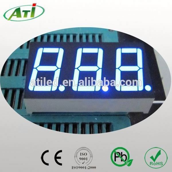 white 0.56 inch 7 segment LED display /3 digit number display European and America