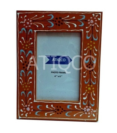 Artistic painted wooden photo frames unique classic touch picture frame colourful handmade frames room decor